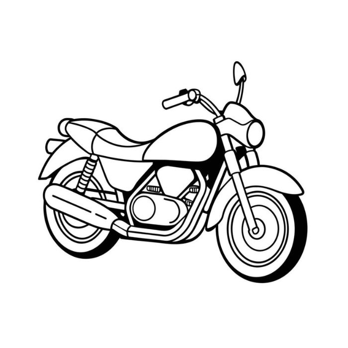 tranh tô màu xe máy 19