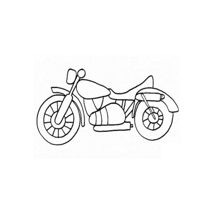tranh tô màu xe máy 21