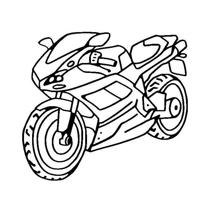 tranh tô màu xe máy 22