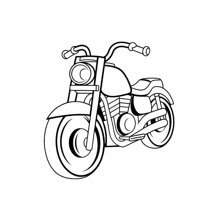 tranh tô màu xe máy 24