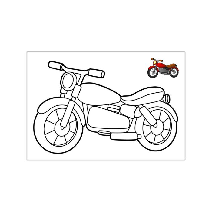 tranh tô màu xe máy 25