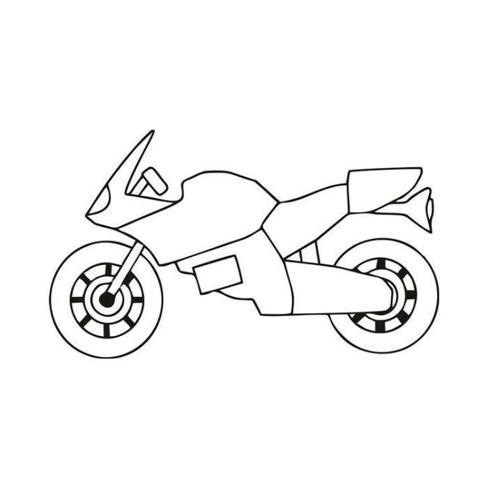 tranh tô màu xe máy 27