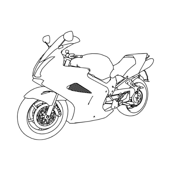 tranh tô màu xe máy 3