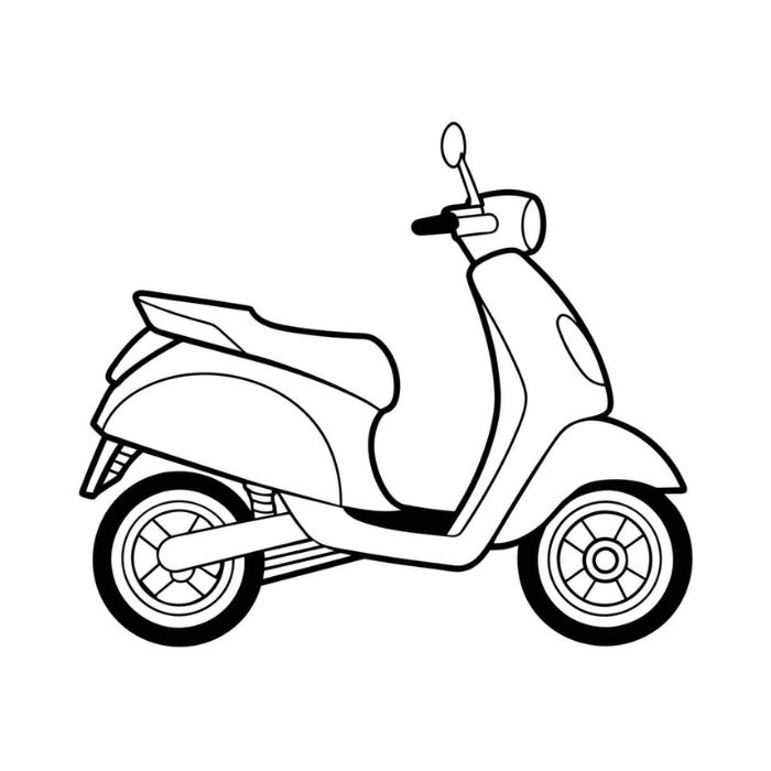 tranh tô màu xe máy 30