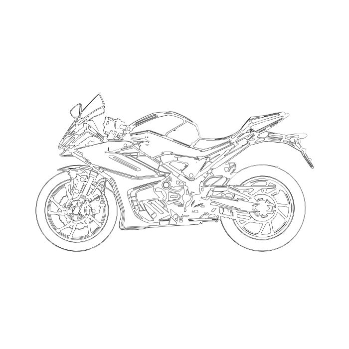 tranh tô màu xe máy 32