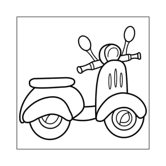 tranh tô màu xe máy 4
