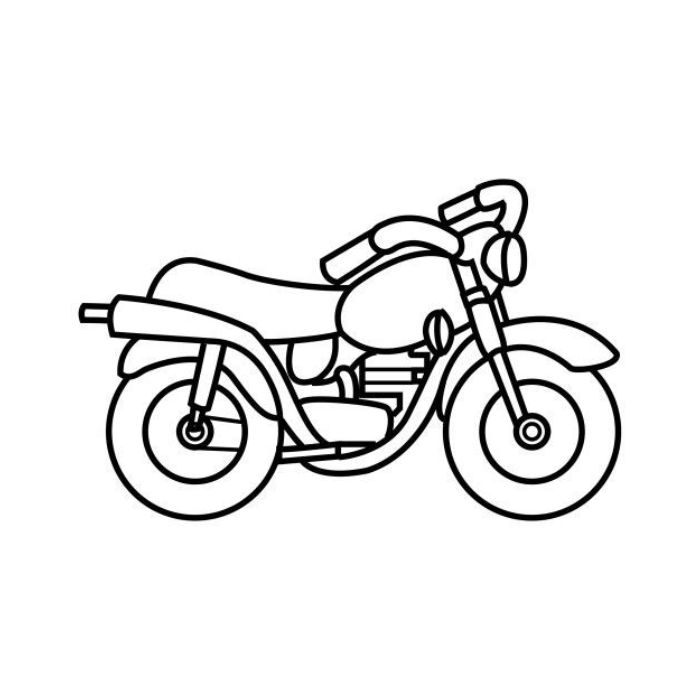 tranh tô màu xe máy 5