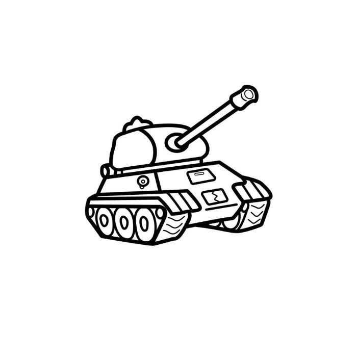 tranh tô màu xe tăng 1
