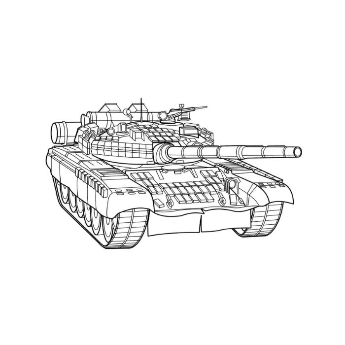 tranh tô màu xe tăng 10