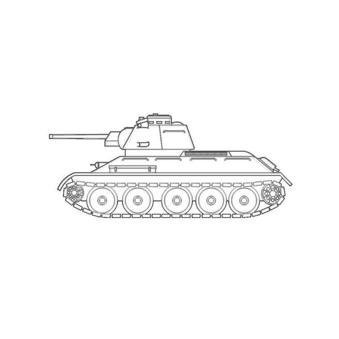 tranh tô màu xe tăng 11