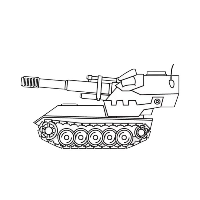 tranh tô màu xe tăng 12