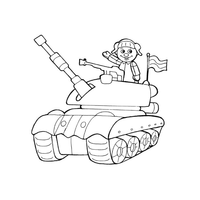 tranh tô màu xe tăng 16