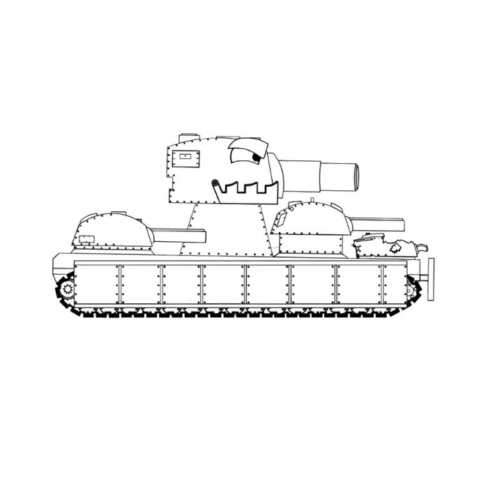 tranh tô màu xe tăng 17