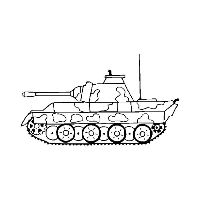 tranh tô màu xe tăng 18