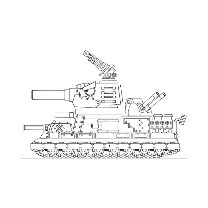 tranh tô màu xe tăng 23