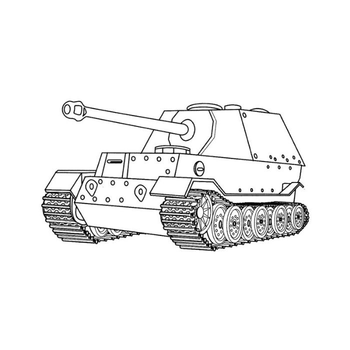 tranh tô màu xe tăng 26