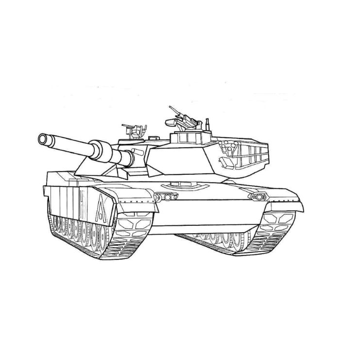 tranh tô màu xe tăng 30