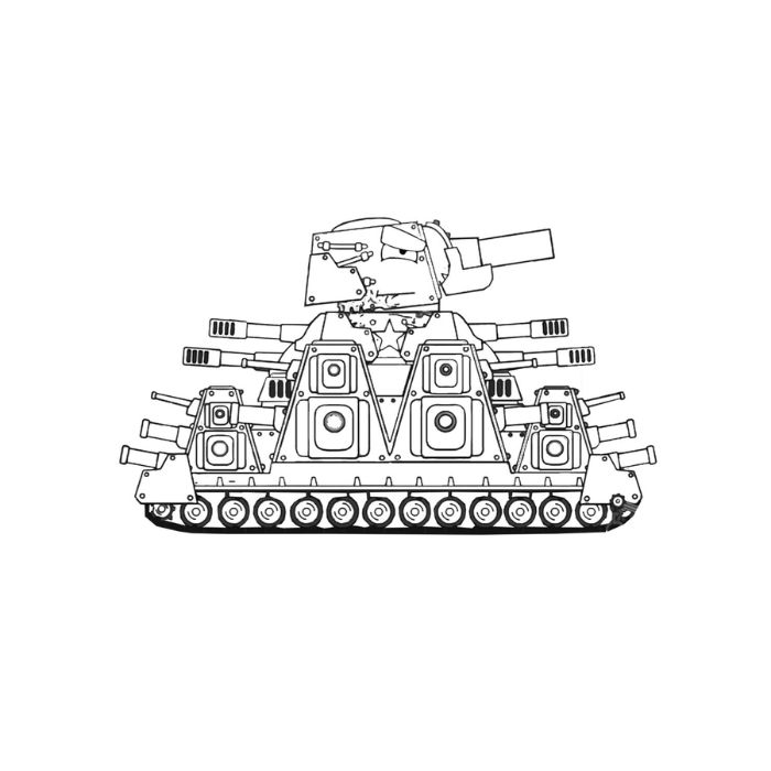 tranh tô màu xe tăng 33