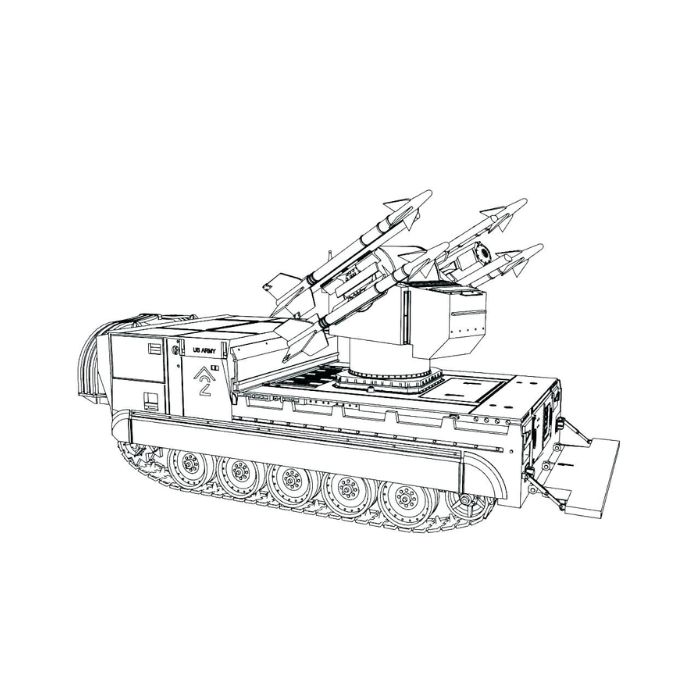 tranh tô màu xe tăng 35