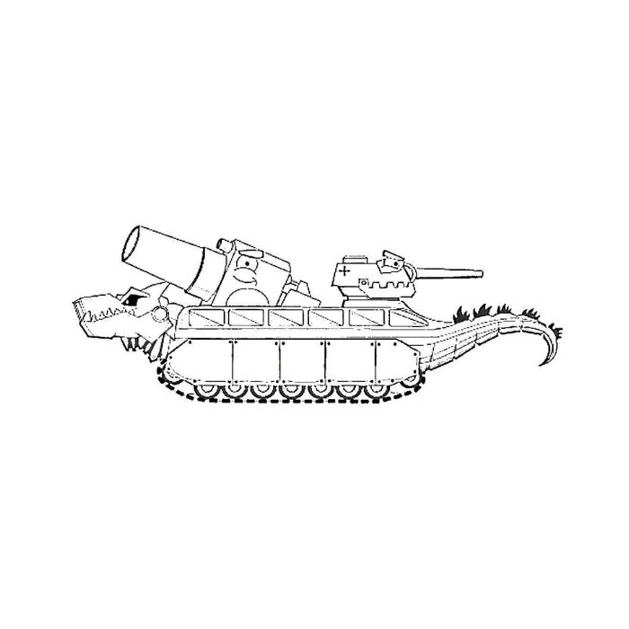 tranh tô màu xe tăng 8