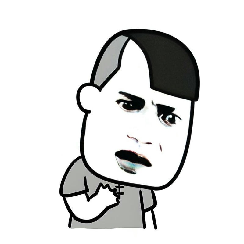 bị đau ở đây này meme