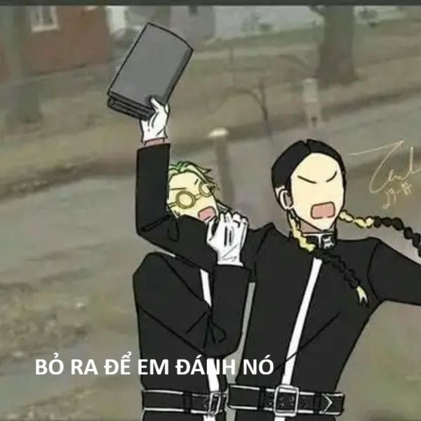 hình ảnh meme đánh nhau troll team