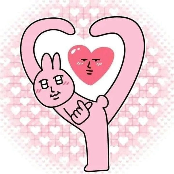 hình chế meme trái tim đáng yêu