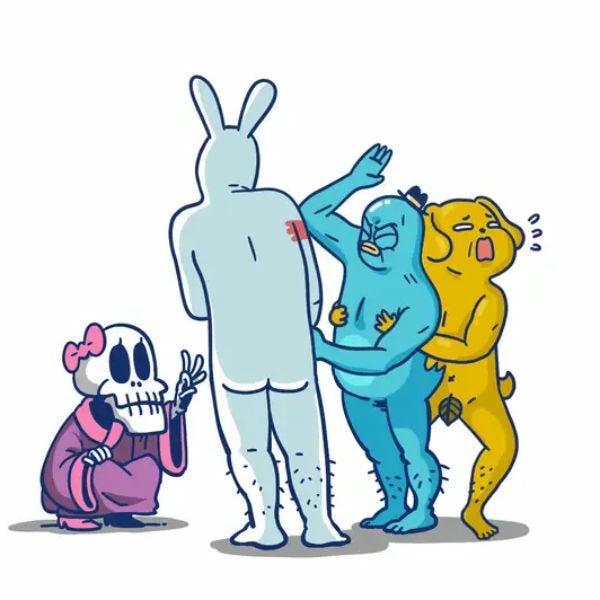 hình meme đánh nhau troll