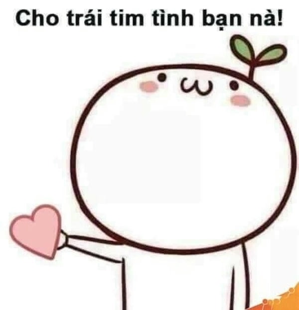 meme bắn tim ngộ nghĩnh dễ thương