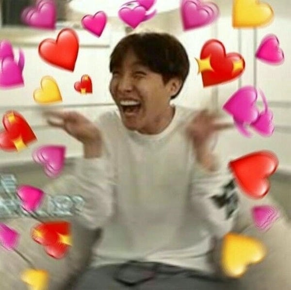 meme bắn tim vui nhộn dễ thương