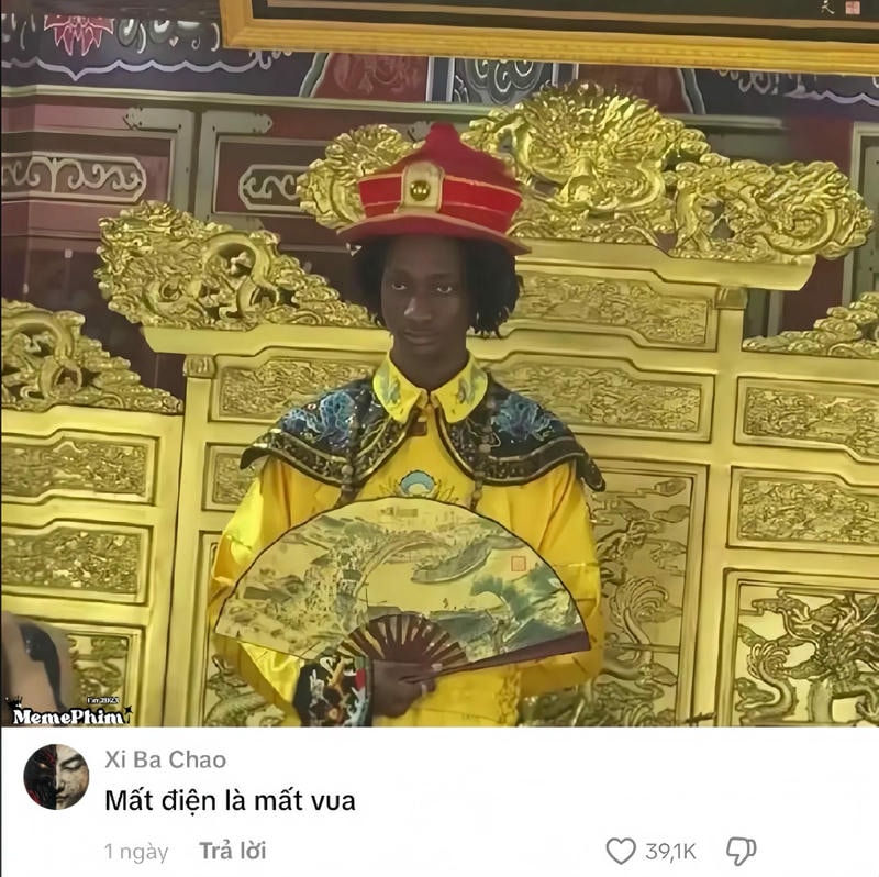 meme cung đấu mất điện