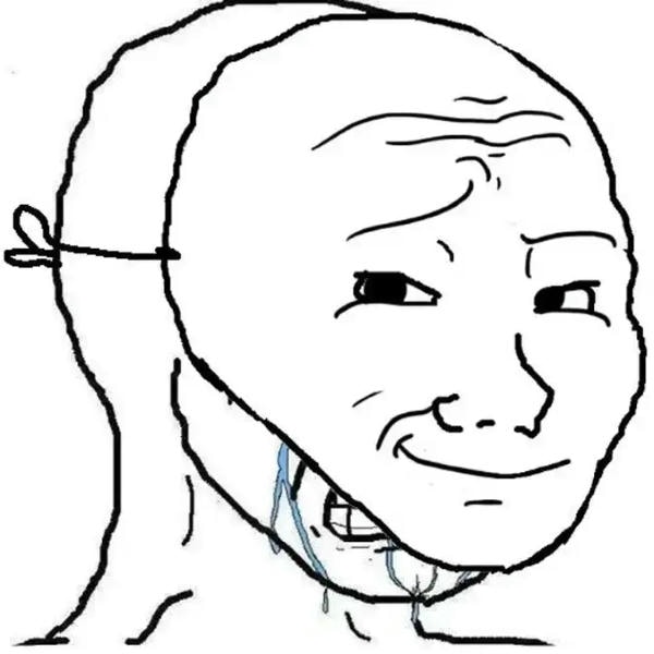 meme cười trong đau khổ