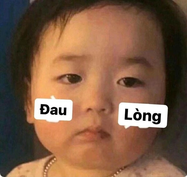 meme đau tim kèm đau lòng