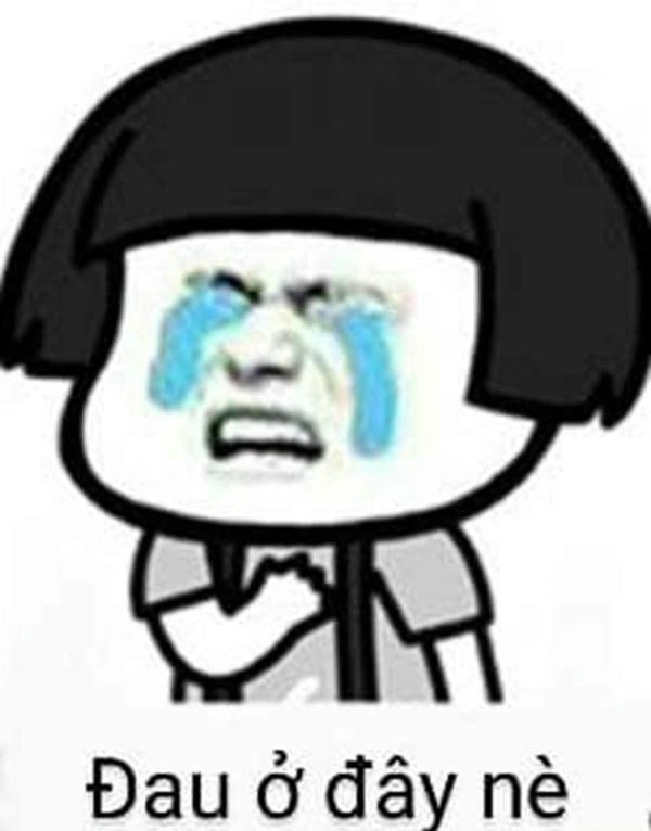 meme đau tim khóc nhè