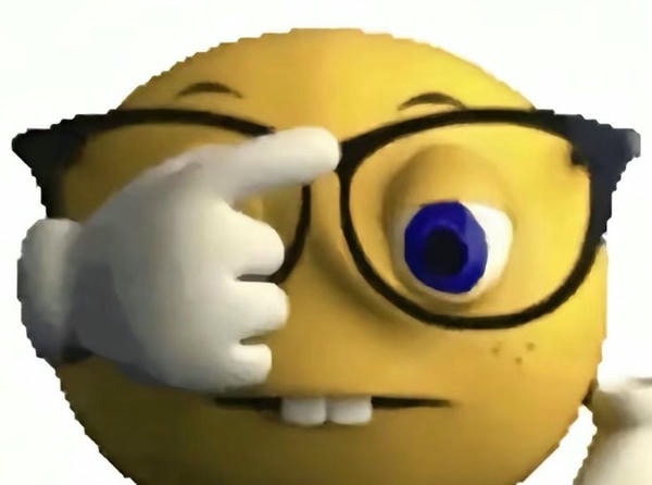 meme đeo kính 1 mắt