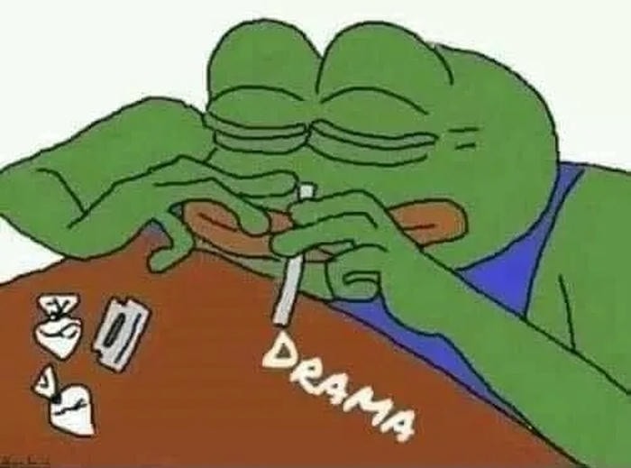 meme drama trào phúng