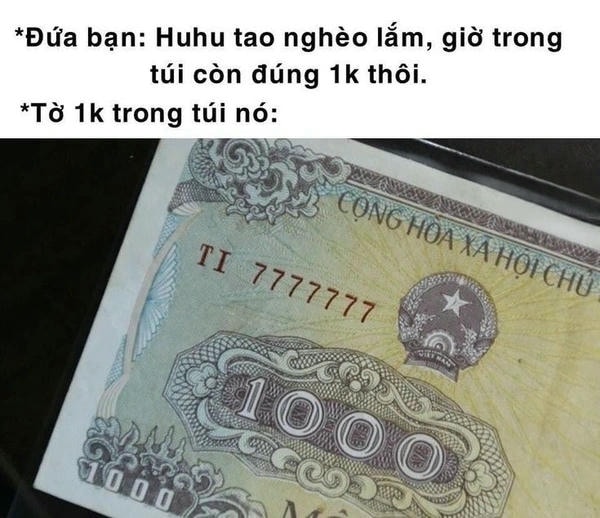 meme tiền siêu buồn cười