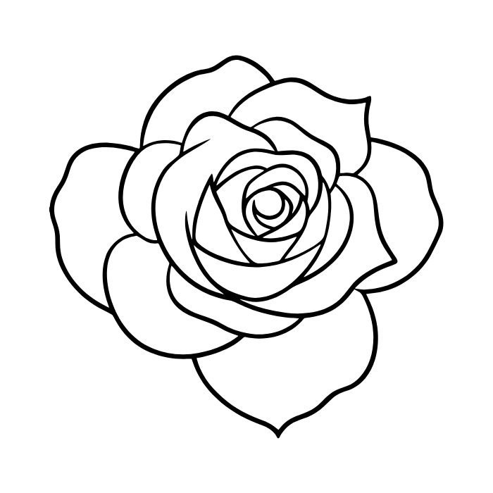 tranh tô màu hoa hồng 1