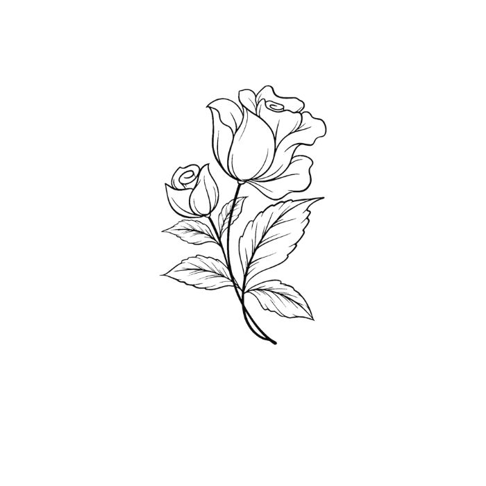 tranh tô màu hoa hồng 18