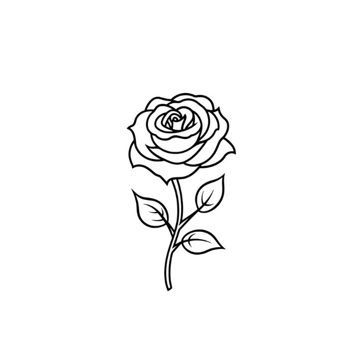 tranh tô màu hoa hồng 24