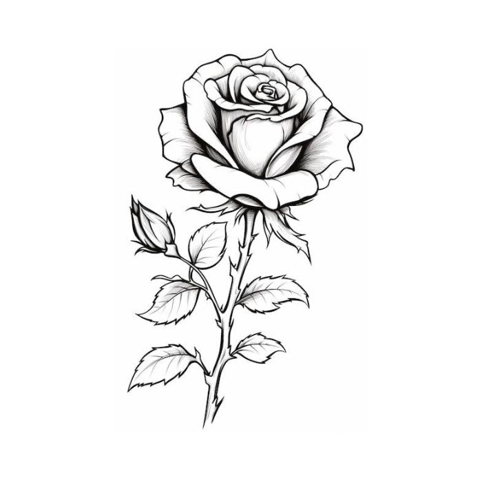 tranh tô màu hoa hồng 7