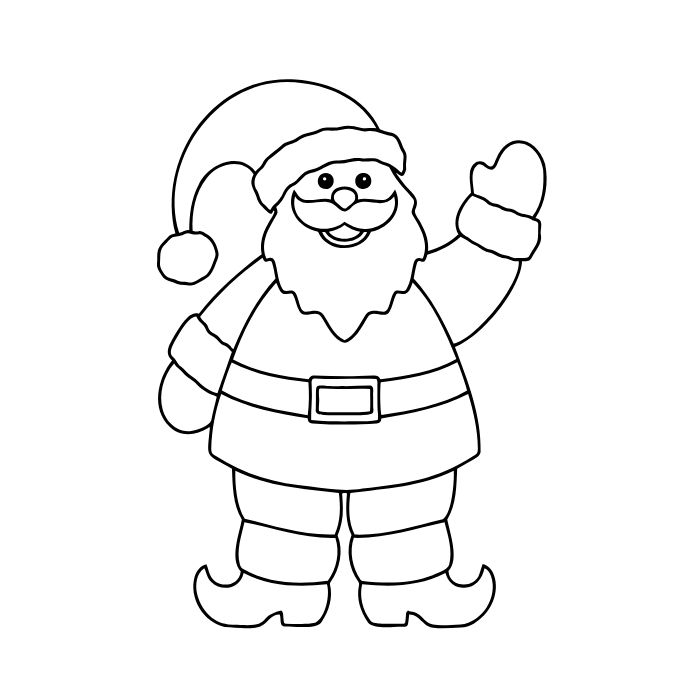 tranh tô màu ông già noel 12