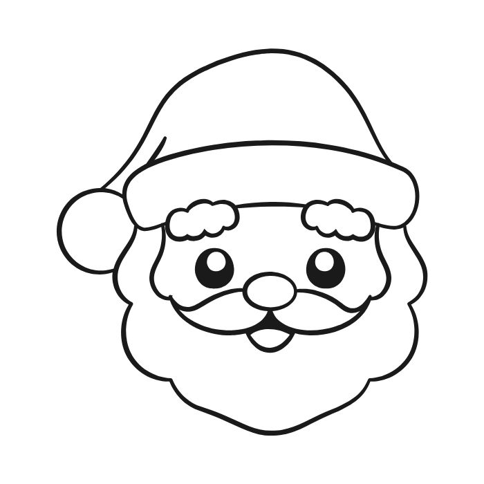 tranh tô màu ông già noel 14