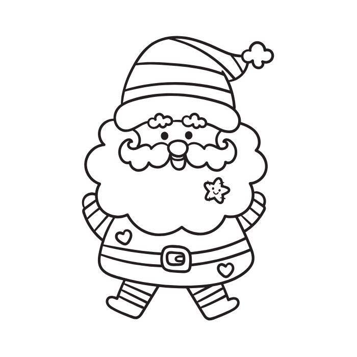 tranh tô màu ông già noel 21