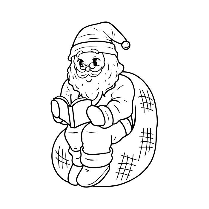 tranh tô màu ông già noel 29