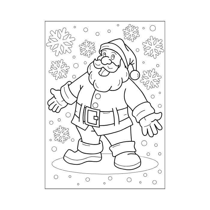 tranh tô màu ông già noel 36