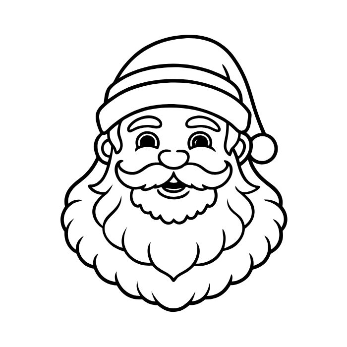 tranh tô màu ông già noel 6