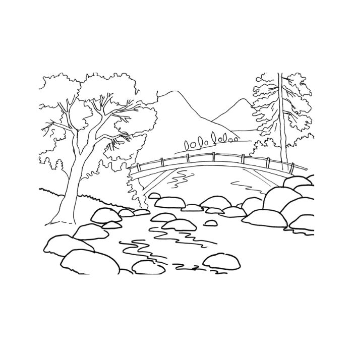 tranh tô màu phong cảnh 13