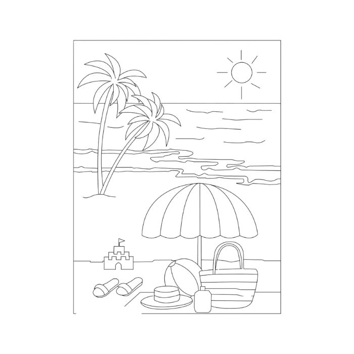 tranh tô màu phong cảnh 14