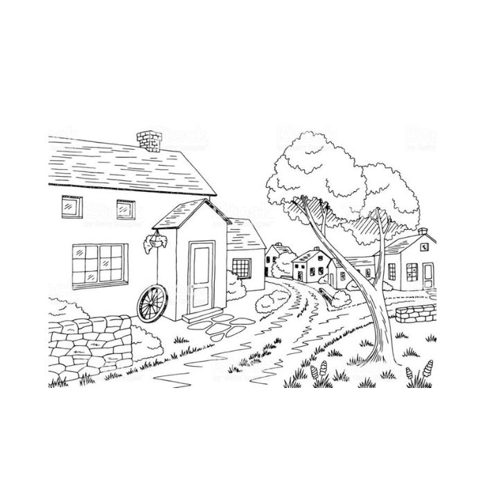 tranh tô màu phong cảnh 23